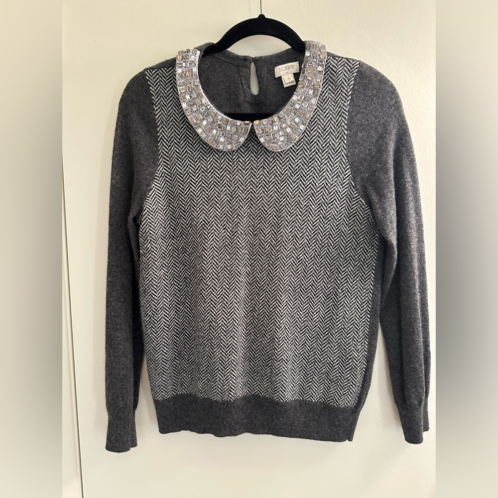 Jcrew herringbone sweater